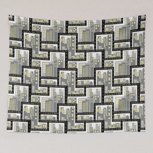 Item preview, City on a hill- Matthew 5:14 designed and sold by NewBranchStudio.
