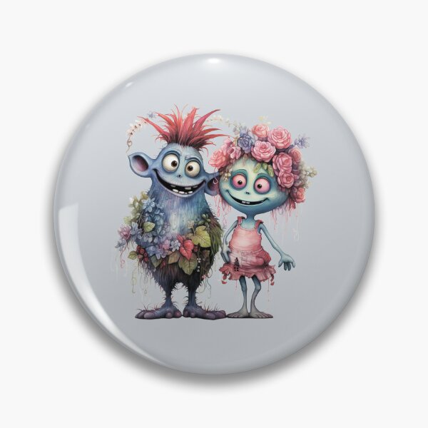 Item preview,  A charming pair of monsters in love. designed and sold by MagelliShop.