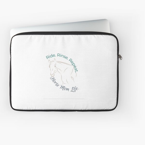 Item preview, La vie de maman chevaline | Ride Rinse Repeat | Cadeau pour maman cavalière | Édition Soft White designed and sold by ShwethaSSK.