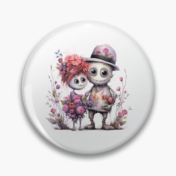 Item preview,  A charming pair of monsters in love. designed and sold by MagelliShop.