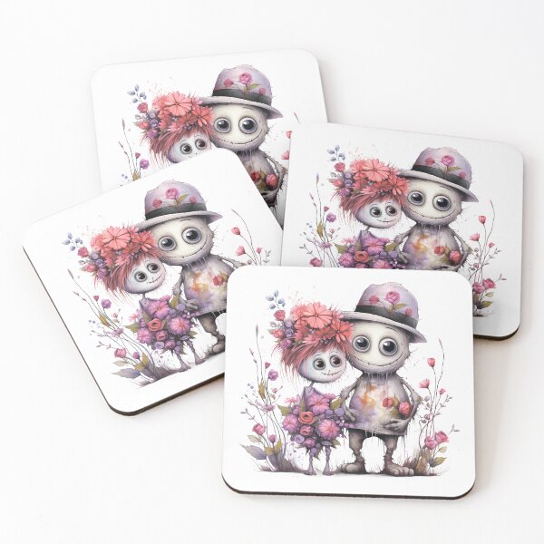 Item preview,  A charming pair of monsters in love. designed and sold by MagelliShop.