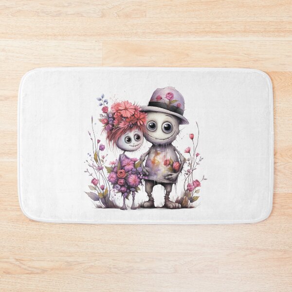 Item preview,  A charming pair of monsters in love. designed and sold by MagelliShop.