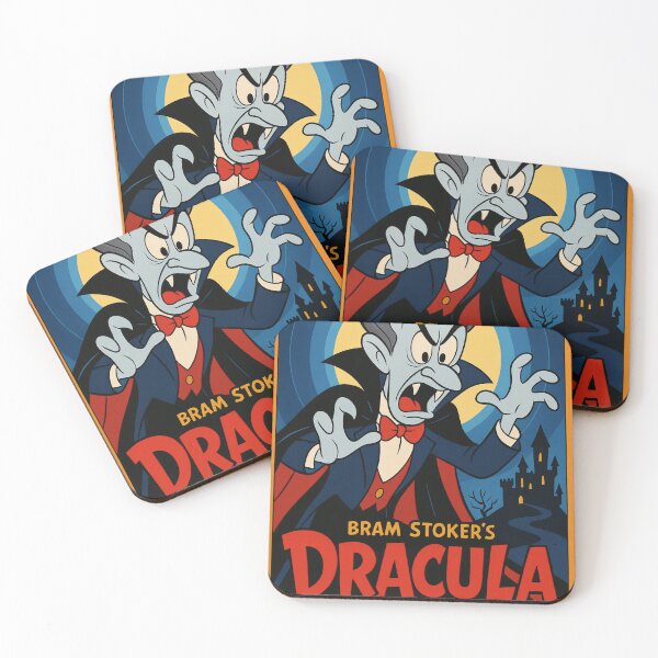 Item preview, Dracula Cartoon Poster – Retro Horror Parody in Classic Animation Style designed and sold by okimonostudio.