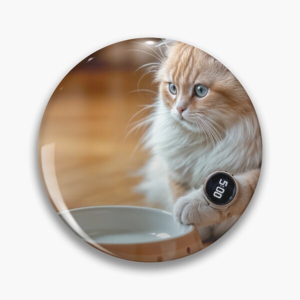 Item preview, Ginger Cat Waiting By an Empty Food Bowl designed and sold by Maria Dryfhout.