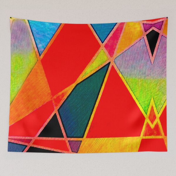 Item preview, "Vibrant Geometric Mosaic" designed and sold by Geometrics Artwork .