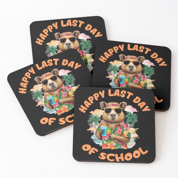 Artikelvorschau, Schönen letzten Schultag Lustiges Capybara-Geschenk für Lehrer und Schüler im Sommer entworfen und verkauft von FurrFunPrints.