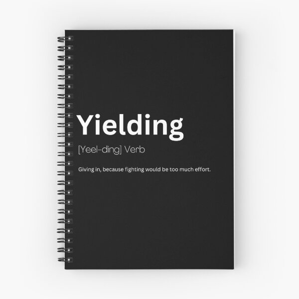 Item preview, Yielding Dictionary Definition designed and sold by Kaigozenn.