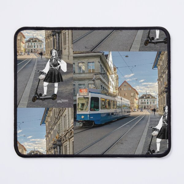 Item preview, Frau mit Scooter designed and sold by andërrgraundish.