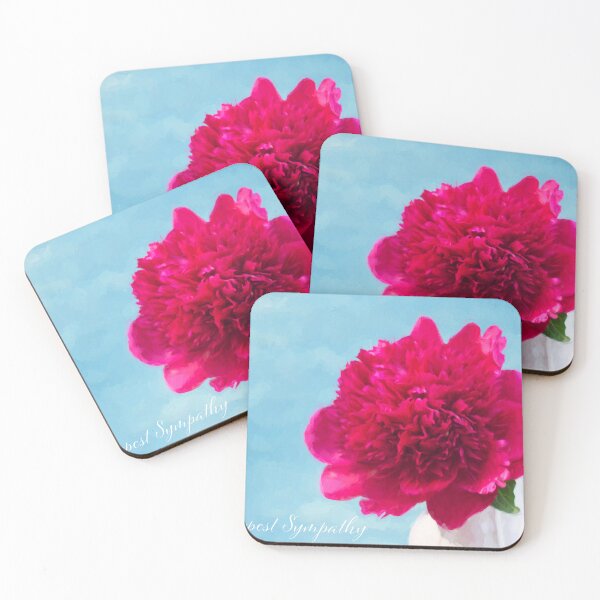 Item preview, With Deepest Sympathy Fuchsia Peony designed and sold by daphsam.