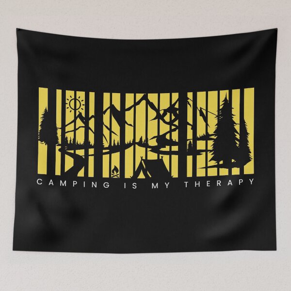 Item preview, Camping Is My Therapy Nature Lover designed and sold by Anniko Art Studio.