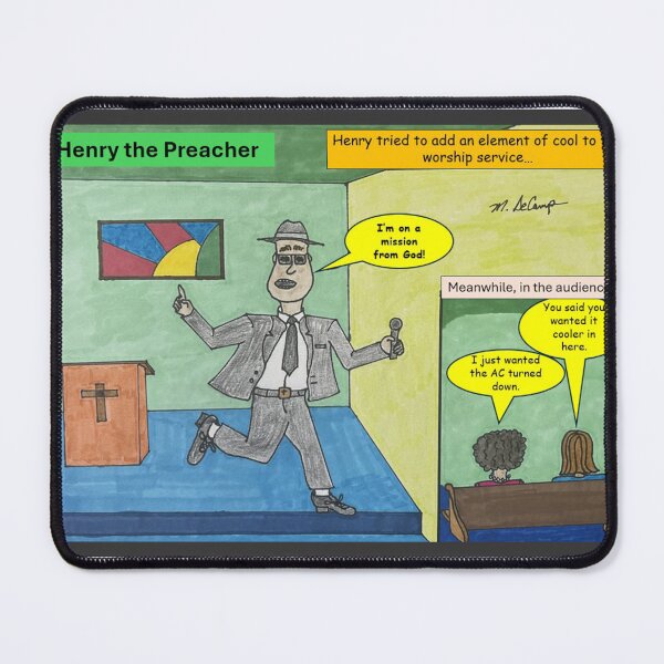 Item preview, Henry the Preacher adds an element of cool to the worship designed and sold by MDeCampArt.