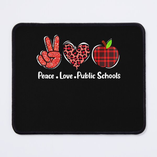 Item preview, Public School Teacher Peace Love Public Education Support designed and sold by NUMAcreations.