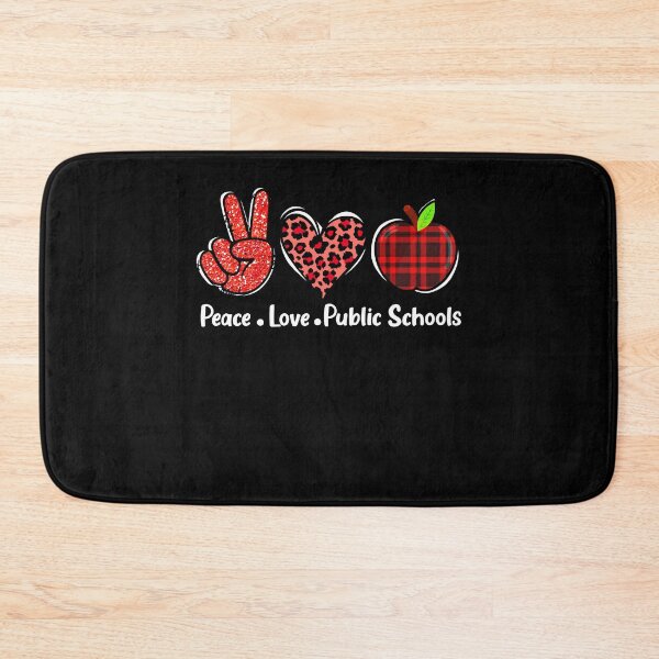 Item preview, Public School Teacher Peace Love Public Education Support designed and sold by NUMAcreations.