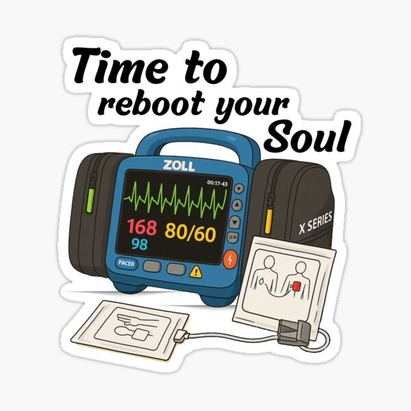Item preview, "Cardiovert: Time to reboot your soul" designed and sold by Doc1989.