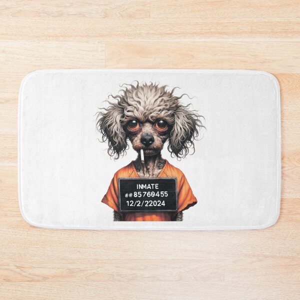 Item preview, Funny poodle dog.Prisoner with a cigarette. designed and sold by MagelliShop.