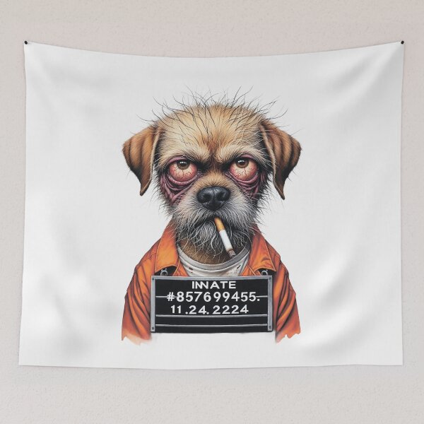 Item preview,  Funny dog.Prisoner with a cigarette. designed and sold by MagelliShop.