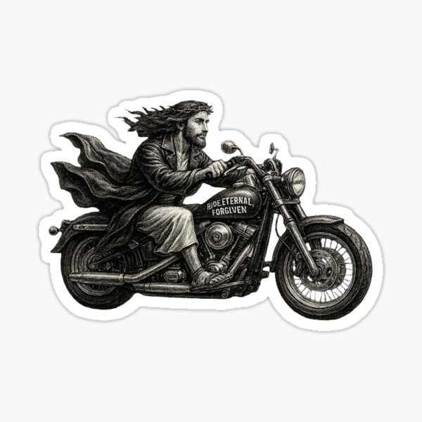 Item preview, Biker Jesus designed and sold by Norbs429.
