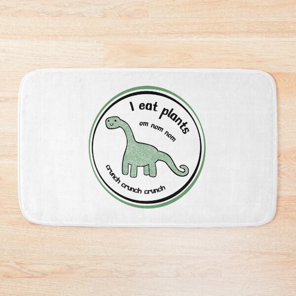 Item preview, I eat plants om nom nom crunch crunch crunch sauropod dinosaur designed and sold by KatelynMitalski.