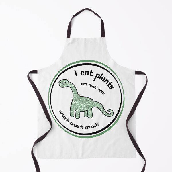 Item preview, I eat plants om nom nom crunch crunch crunch sauropod dinosaur designed and sold by KatelynMitalski.
