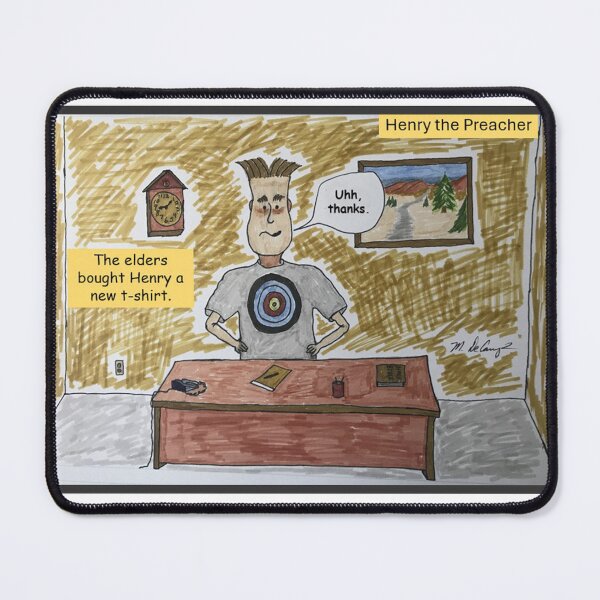 Item preview, Henry the Preacher with the T-Shirt Bullseye designed and sold by MDeCampArt.
