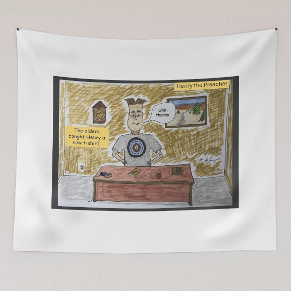 Item preview, Henry the Preacher with the T-Shirt Bullseye designed and sold by MDeCampArt.