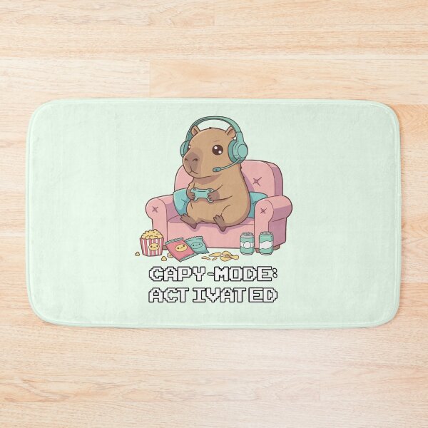 Item preview, Capy-Mode: Activated – Funny Gamer Capybara Couch Gaming Design designed and sold by imaginariun.
