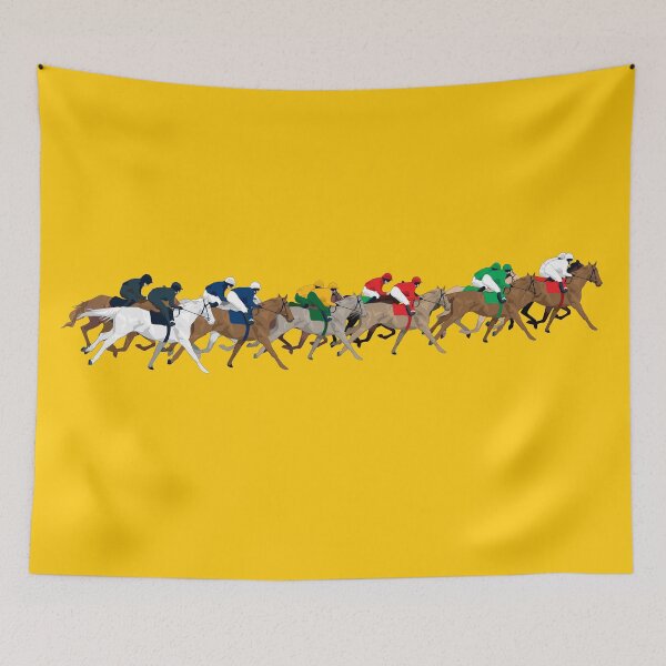 Item preview, Copy of Horse race yellow 1 designed and sold by Anne Cakebread.