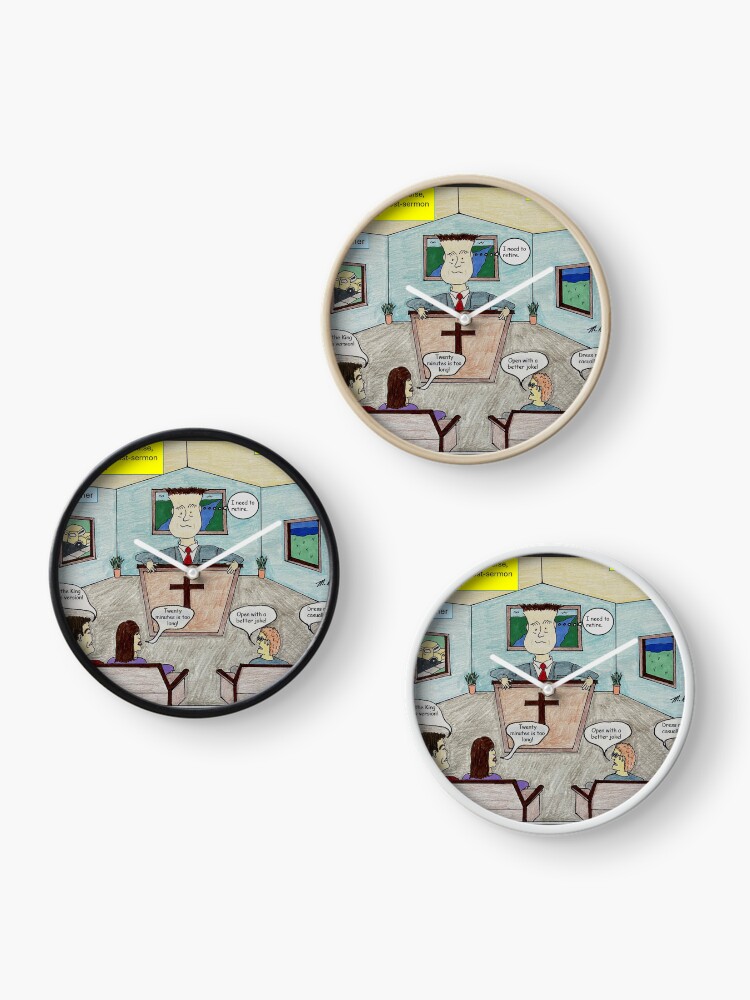 Thumbnail 3 of 4, Clock, Henry the Preacher and the Tip System designed and sold by MDeCampArt.