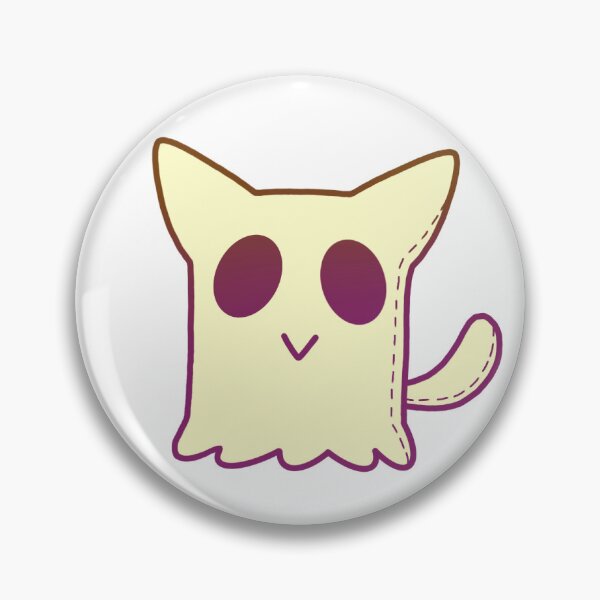 Item preview, Cute Ghost Plush Cat designed and sold by MossFrogArts.