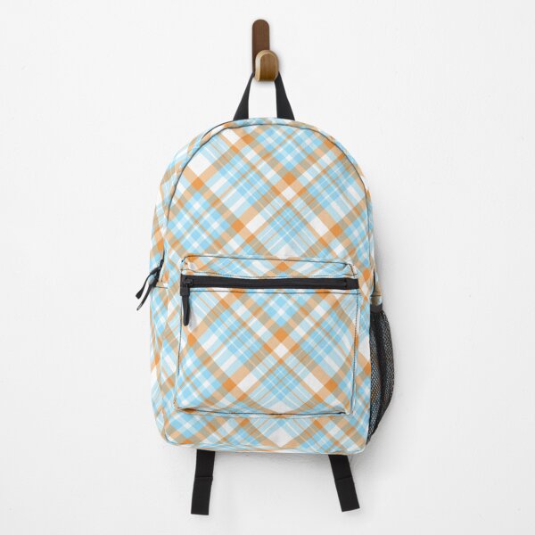 Item preview, Light Blue and Orange Plaid designed and sold by Julie Erin Designs.