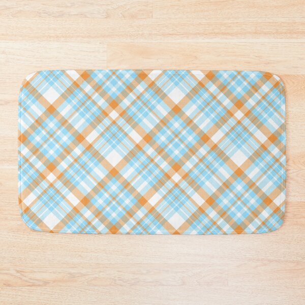 Item preview, Light Blue and Orange Plaid designed and sold by Julie Erin Designs.