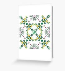 seamless decorative design colorful repeat pattern Greeting Card