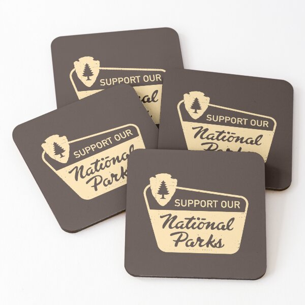 Item preview, Support Our National Parks Retro Sign designed and sold by deadmansupplyco.