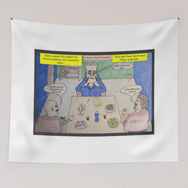 Item preview, Henry the Preacher Tries to Expand Women's Roles designed and sold by MDeCampArt.