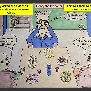 Artwork thumbnail, Henry the Preacher Tries to Expand Women's Roles by MDeCampArt