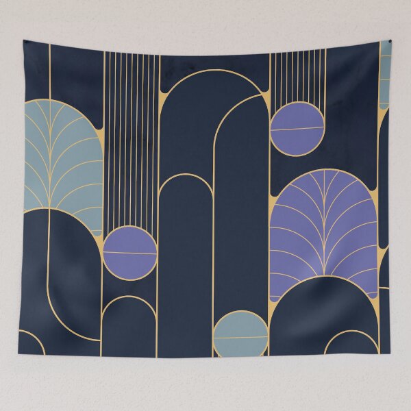 Item preview, Very Peri Pantone Art Deco Pattern designed and sold by esmclennon.