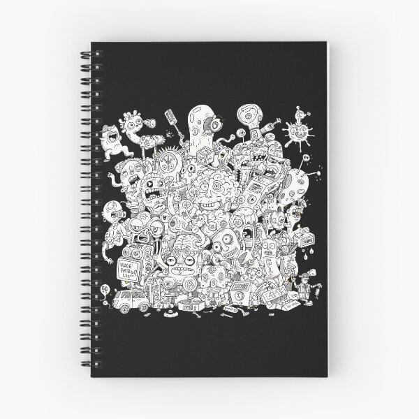Item preview, Chaotic Tangle Of Monsters Cartoon Doodle Art  designed and sold by SurrealArtSzysz.
