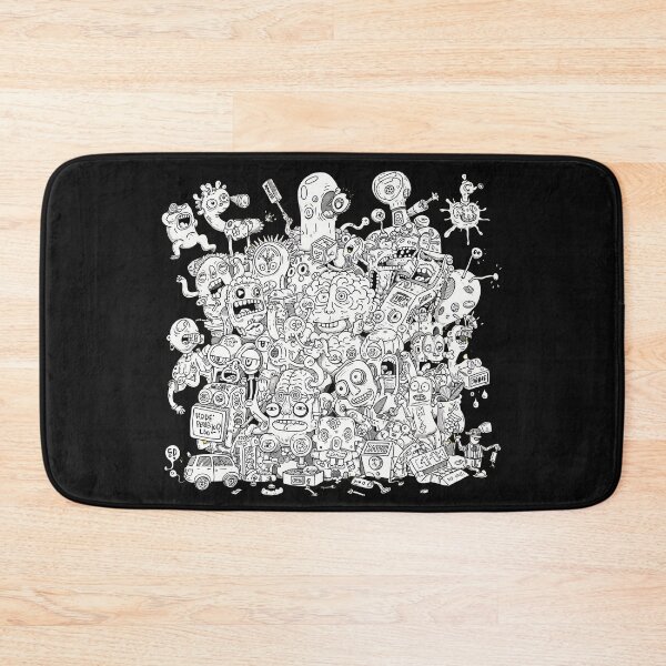 Item preview, Chaotic Tangle Of Monsters Cartoon Doodle Art  designed and sold by SurrealArtSzysz.