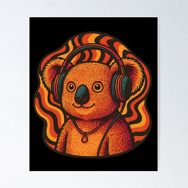 Item preview, Psychedelic Koala Beats designed and sold by Ambient Mind Design.