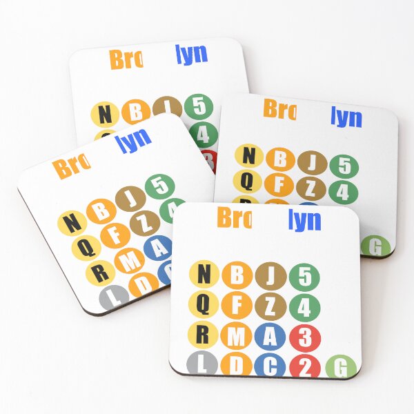 Item preview, Brooklyn NY train lines v2 designed and sold by Mozart3.