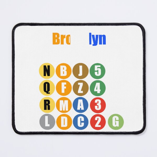 Item preview, Brooklyn NY train lines v2 designed and sold by Mozart3.