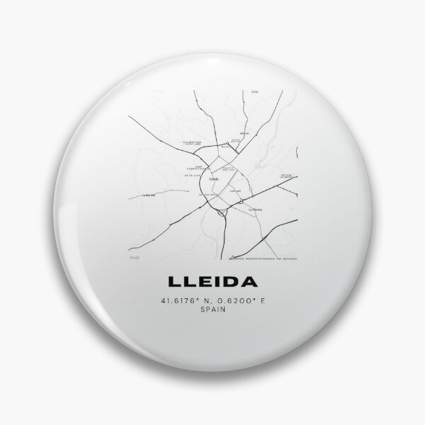 Item preview, Lleida Spain Minimalist Black and White Map Art Print designed and sold by RM-Journey.