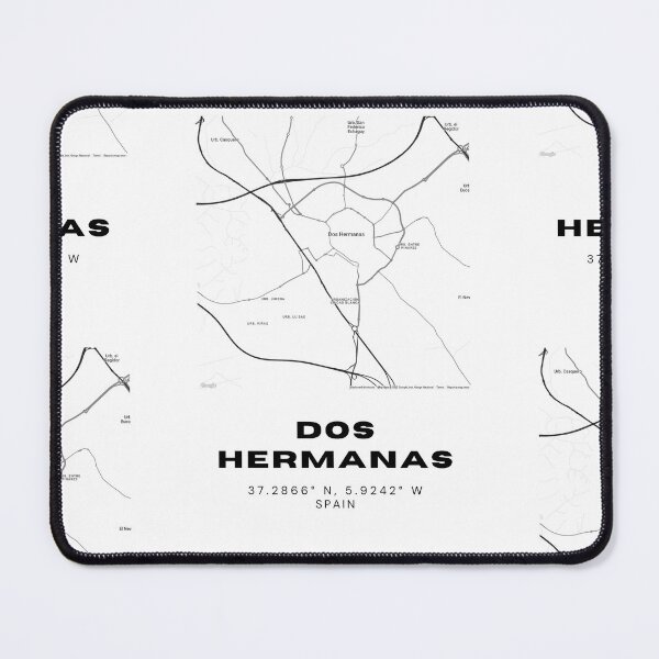 Item preview, Dos Hermanas Spain Black & White Minimalist City Map designed and sold by RM-Journey.