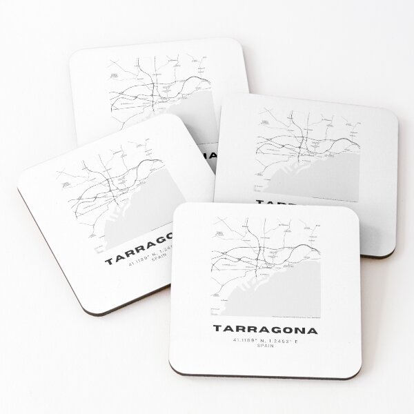 Item preview, Tarragona Spain Minimalist Map | Roman City Monochrome Art designed and sold by RM-Journey.