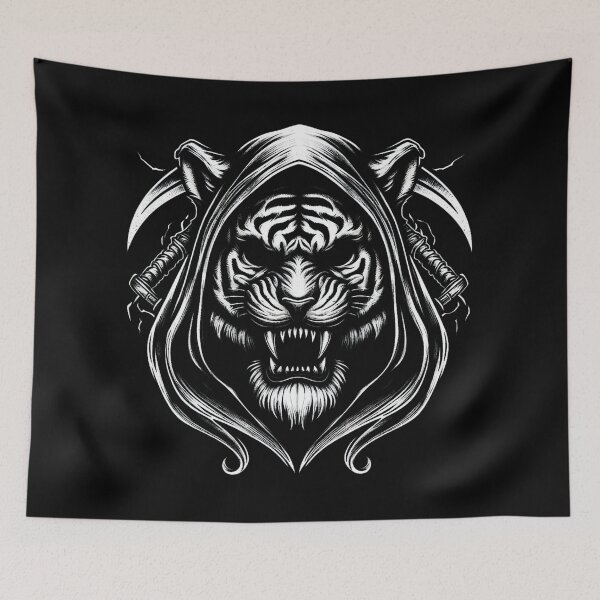 Item preview, Hooded Reaper Tiger designed and sold by nikkolaus.