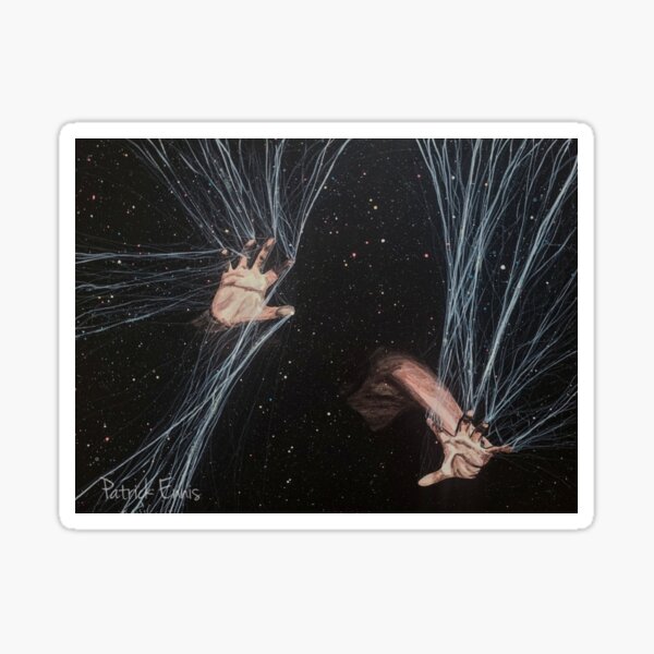 Caught in the cosmic web Sticker