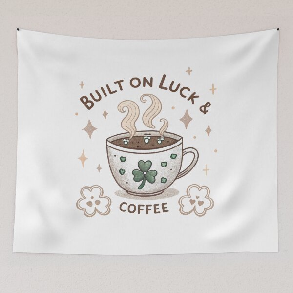 Item preview, Build on luck and coffee designed and sold by Lucky 777.