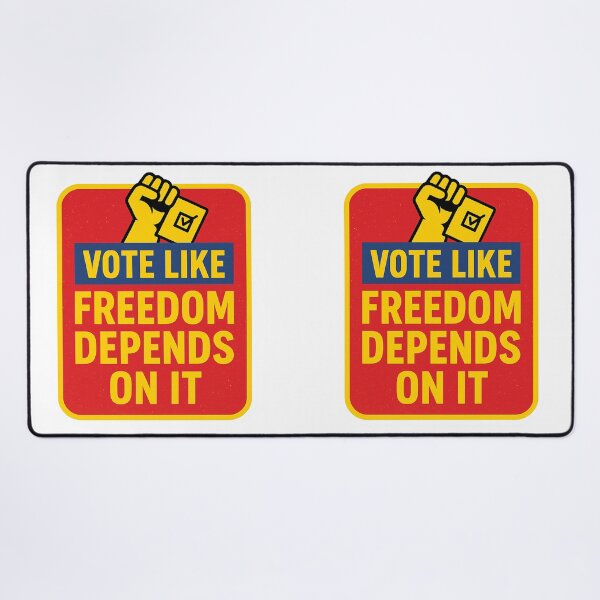 Item preview, Defend Democracy - Vote Like Freedom Depends On It designed and sold by ZibiArt.