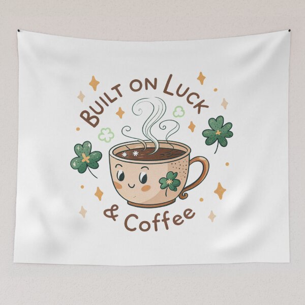 Item preview, Built on luck and Coffee designed and sold by Lucky 777.