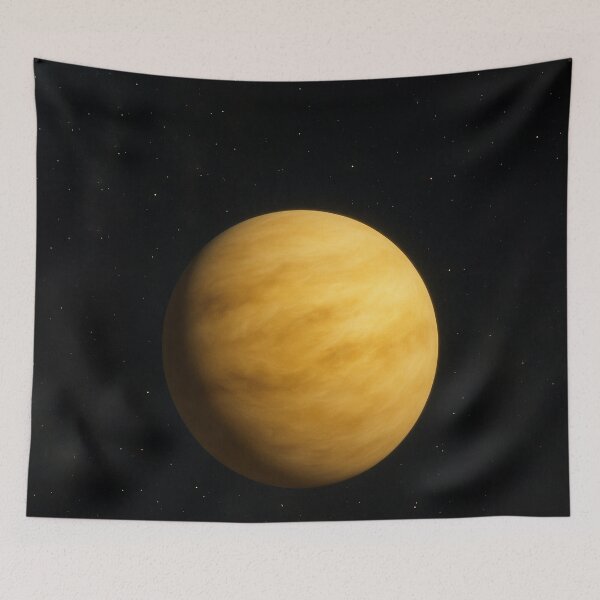 Artikelvorschau, Blick auf den Venus-Planeten aus dem Weltraum – Realistische Orbitaldarstellung entworfen und verkauft von PrometheusStyle.
